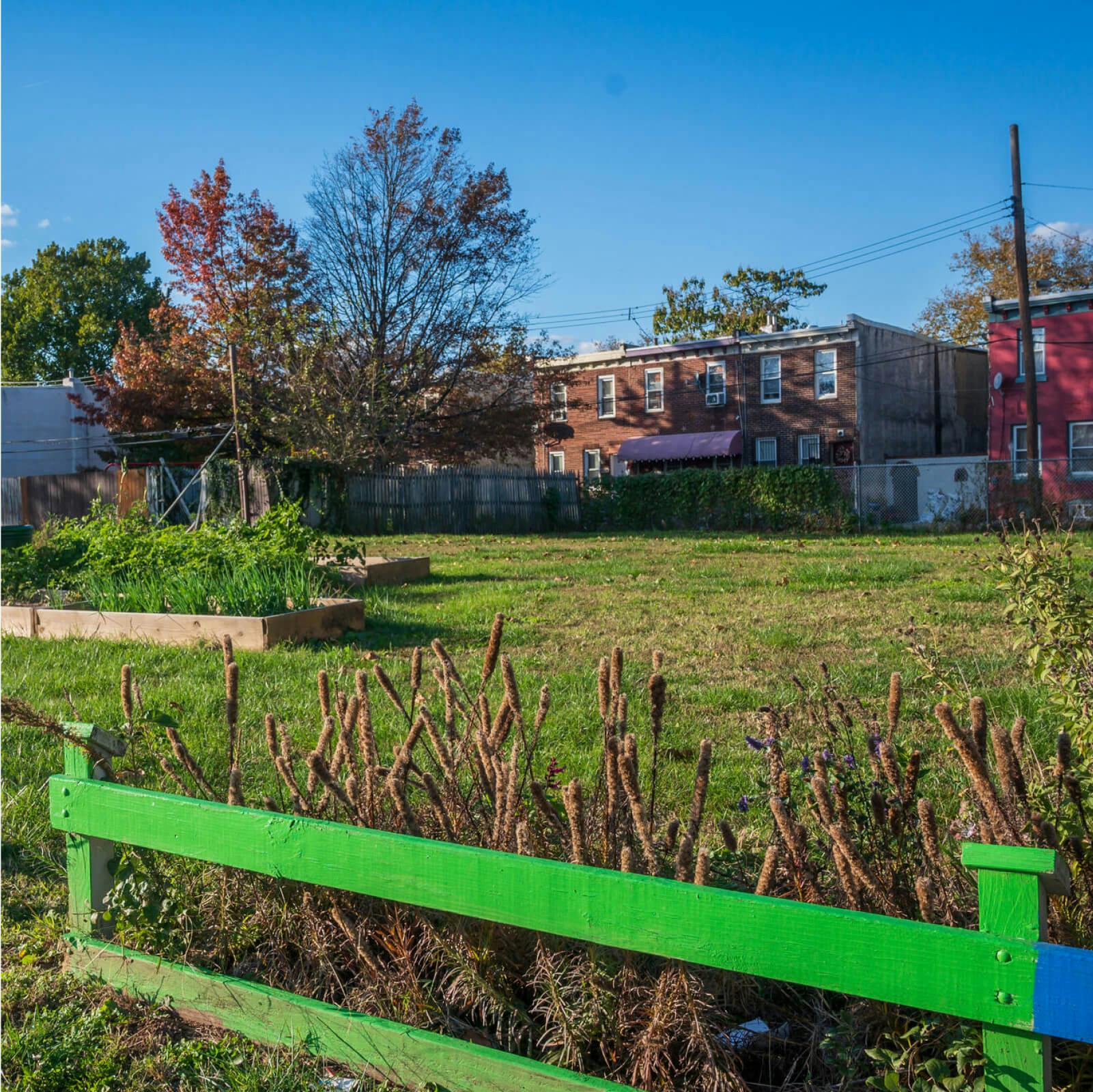 Greened lot in Philadelphia